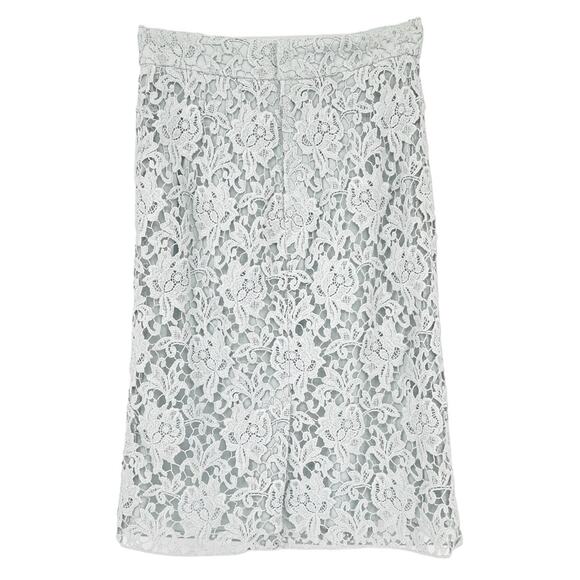 DOLCE & GABBANA Lace Skirt Ice Light Blue XS - Picture 4 of 9